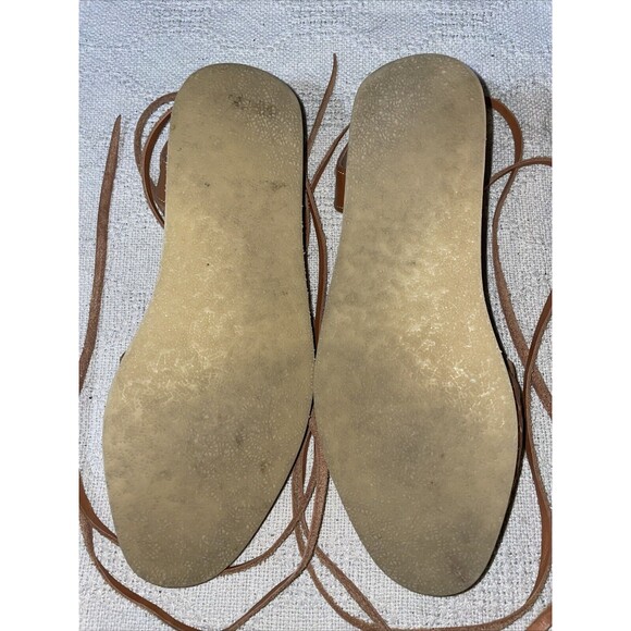 Cucos Women’s Casual Sandals Size 5 U.S. 7 M Brown Leather Ankle Straps Comfort - Picture 6 of 12